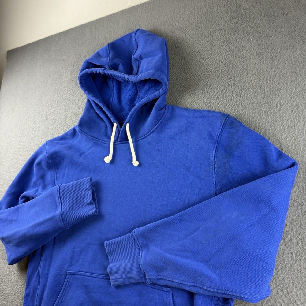 Best Made Co Hoodie Men's L Blue Pullover Minimal Supima Cotton Drawstring